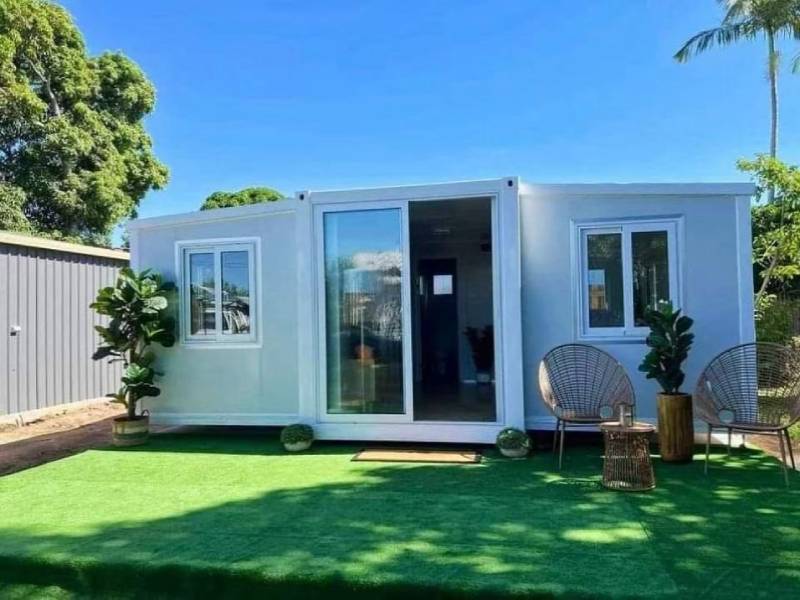 SXKON 20FT Retractable Container Room Hall with Shade